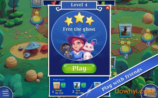 泡泡女巫传奇2无限金砖版(Bubble Witch Saga) 游戏截图